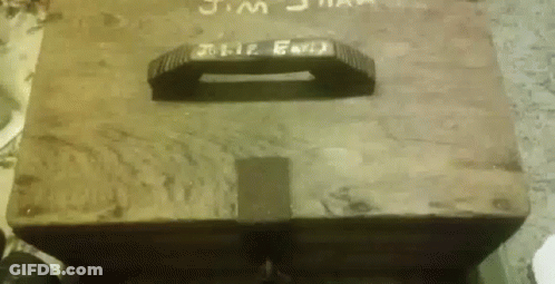 Wooden Box With Jim Name GIF