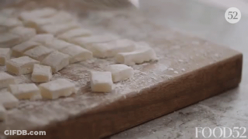 Wooden Cutting Board With Food52 GIF