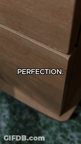 Wooden Dresser With Perfection GIF
