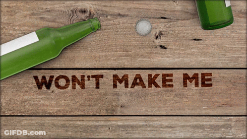 Wooden Sign Won't Make Me Go Crazy GIF