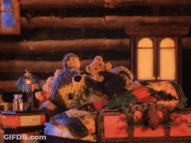 Woodland Creatures Fell Asleep GIF