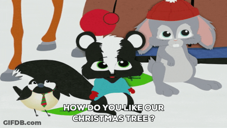 Woodland Critters Skunk Talking GIF