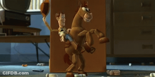Woody And Bullseye Toy Story GIF