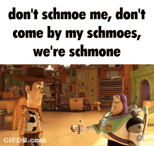 Woody And Buzz Lightyear From Toy Story Are Talking GIF