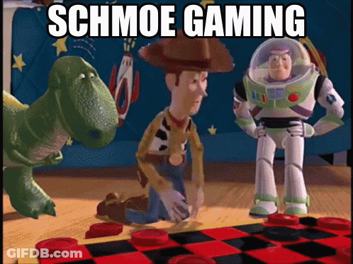 Woody And Buzz Lightyear Playing Checkers Schmoe Gaming GIF