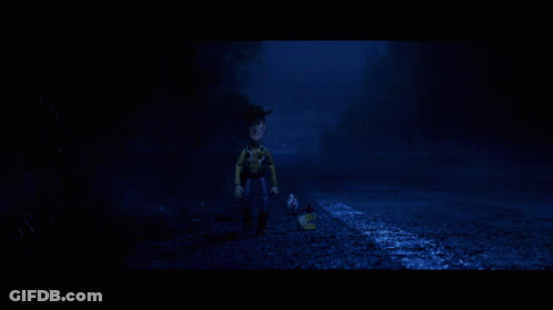 Woody From Toy Story In Bedroom With Bed GIF
