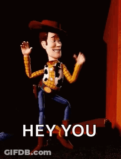 Woody From Toy Story Pointing GIF