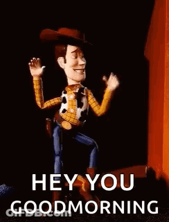 Woody From Toy Story Saying Hey Good Morning GIF