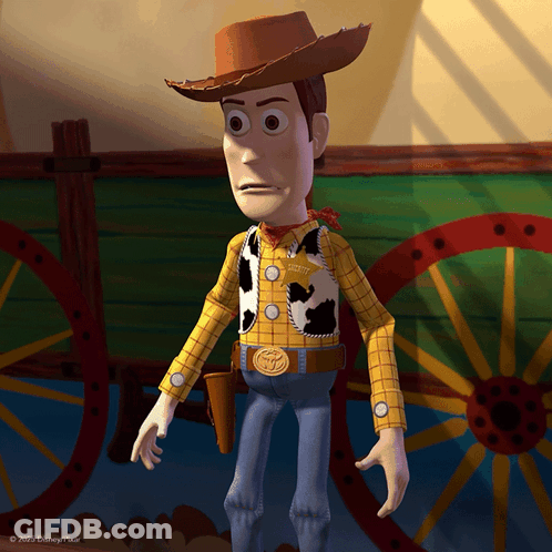 Woody From Toy Story Standing GIF
