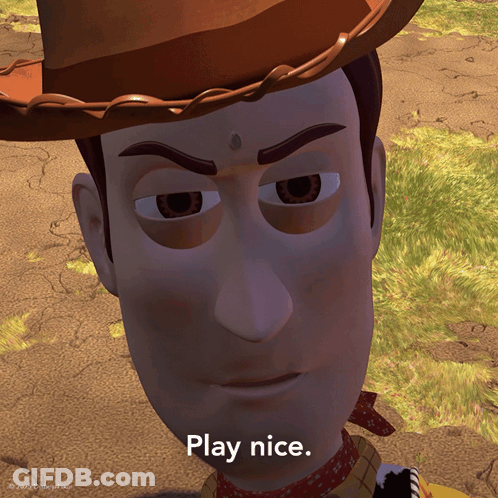 Woody Play Nice GIF