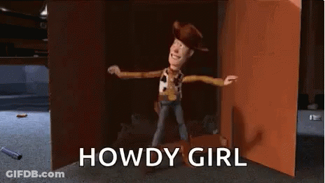 Woody Toy Story Dancing Howdy Girl GIF