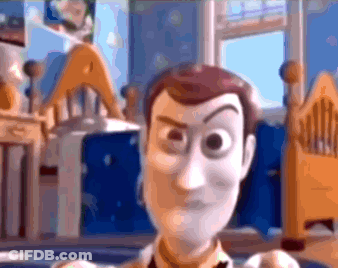 Woody Toy Story Making Funny Face GIF