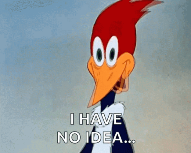 Woody Woodpecker Shrug GIF