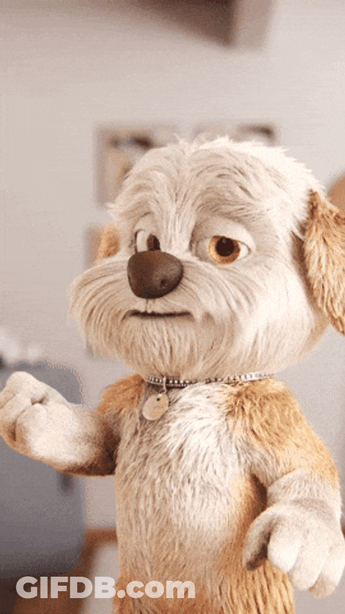 Woof Flying Kiss GIF