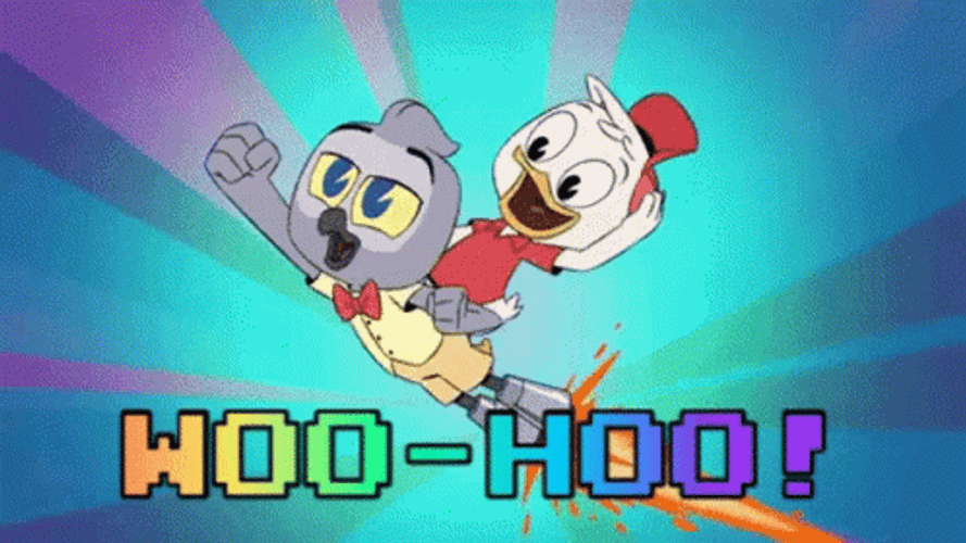 Woohoo Disney DuckTales Heuy Dewey GIF