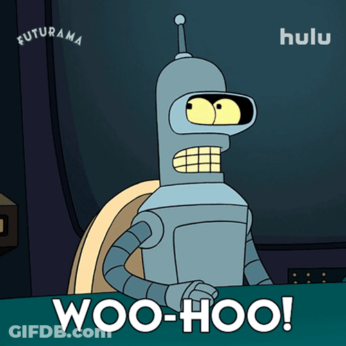 Woohoo Meme Futurama Bender GIF