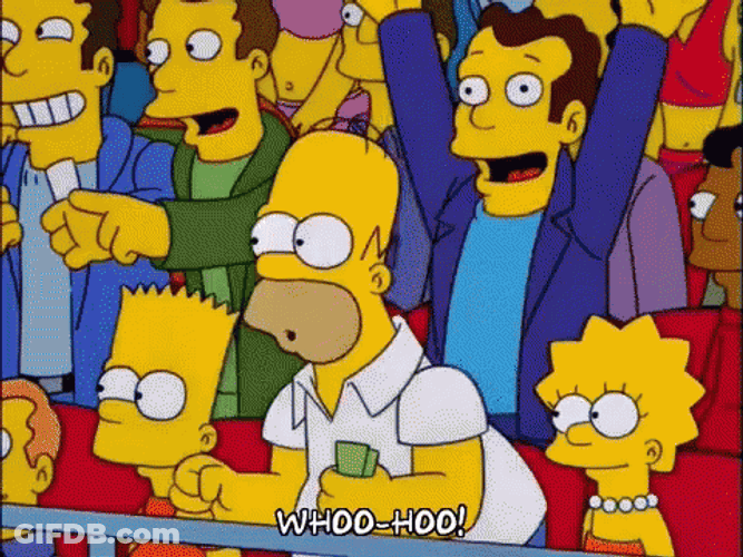 Woohoo Meme Homer Simpsons Bart Lisa GIF
