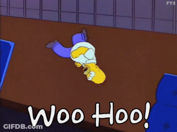 Woohoo Meme Homer Simpsons Clockwork GIF