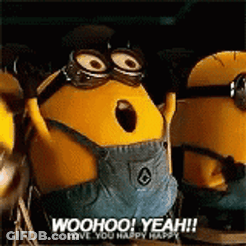 Woohoo Meme Love You Minions Yeah GIF