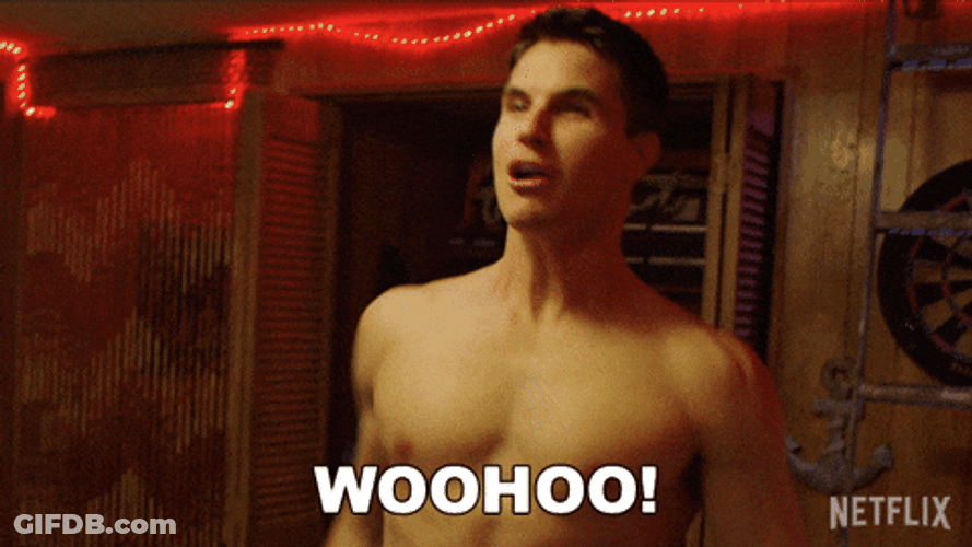 Woohoo Meme Robbie Amell GIF