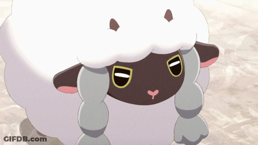 Wooloo Angry Reaction GIF