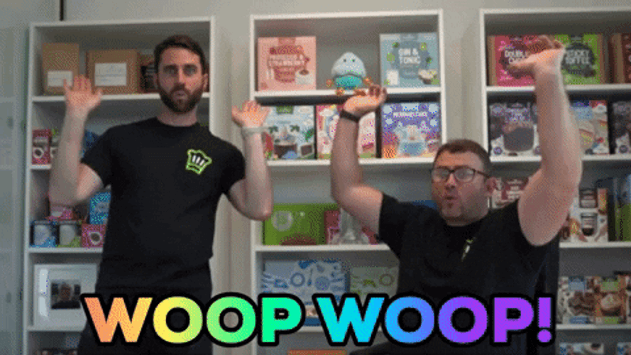 Woop Woop Guys Raising Their Hands GIF