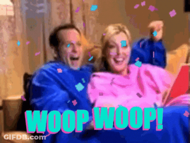 Woop Woop Man And Woman On Couch GIF