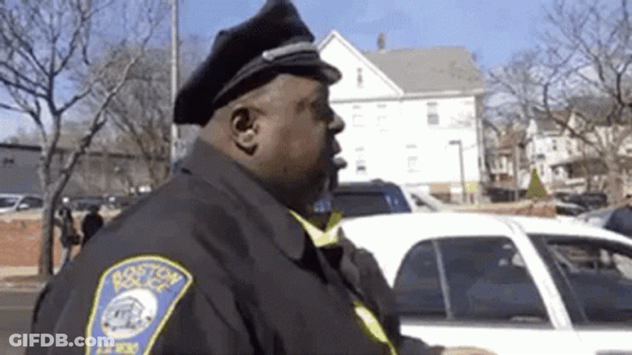 Woop Woop Policeman Lifting His Hands GIF