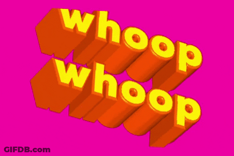 Woop Woop Text Animation GIF