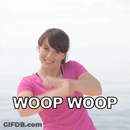 Woop Woop Woman In Pink Grooving GIF
