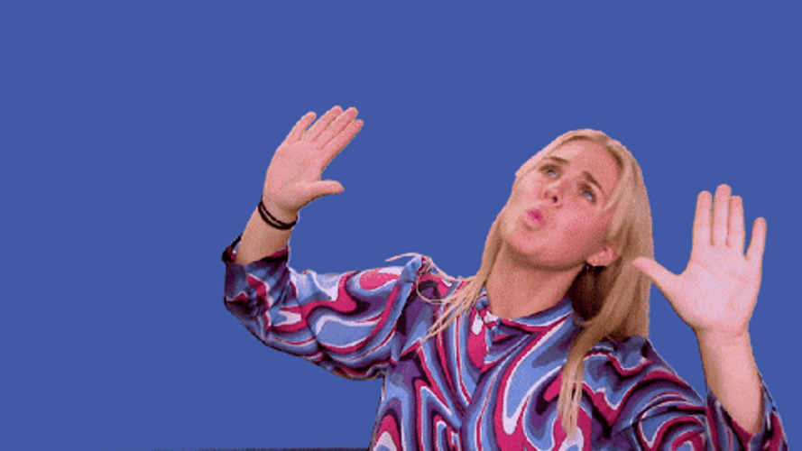 Woop Woop Woman Looking Upward GIF