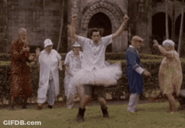 Woot Woot Man In Skirt GIF
