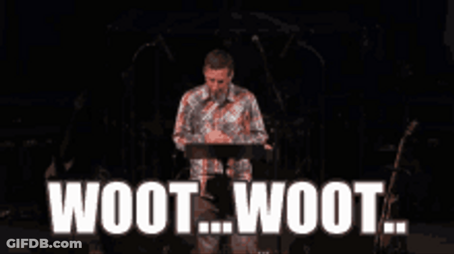 Woot Woot On Stage At The Podium GIF
