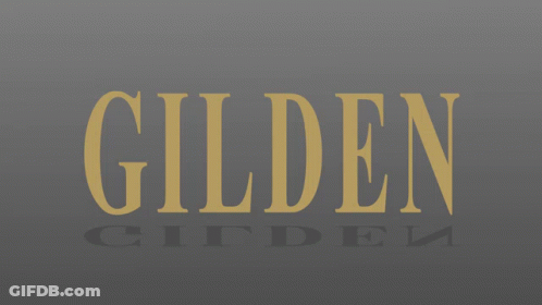 Word Gilden On Black Background GIF