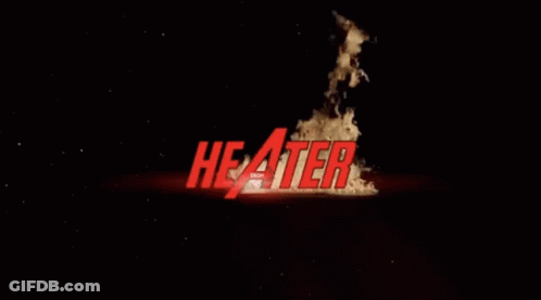 Word Heater On Fire GIF