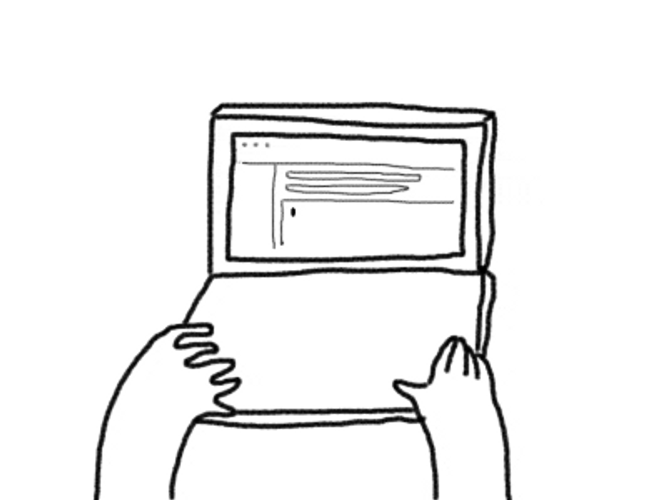 Word Processor Computer Doodle GIF