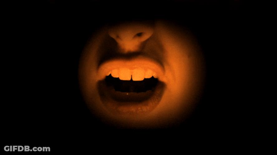 Word Salad Closeup Lips Talking Gibberish GIF