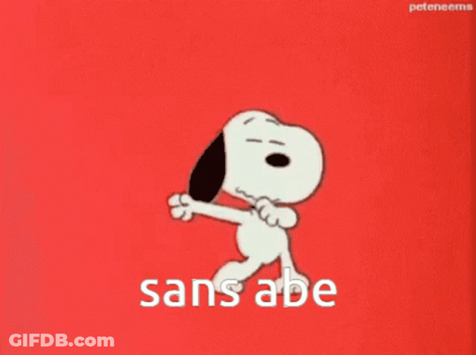 Word Salad Dancing Snoopy GIF