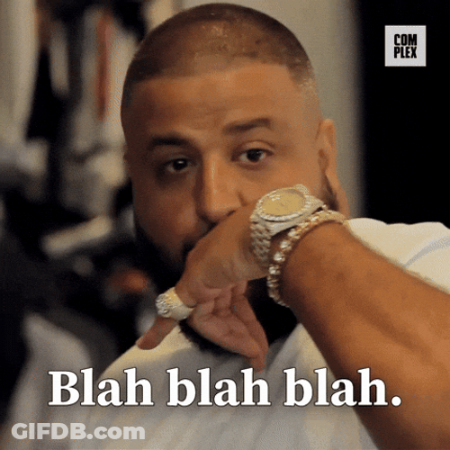 Word Salad DJ Khaled Babbling GIF