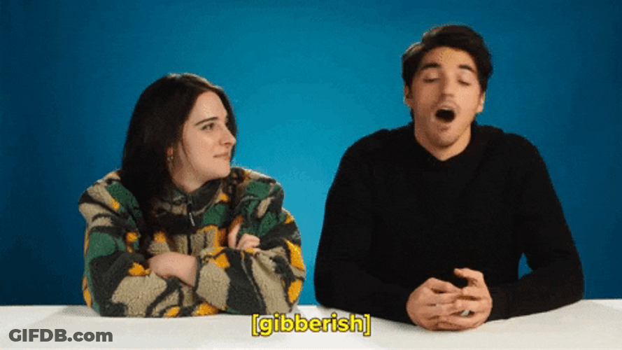 Word Salad Funny Guy Babbling GIF