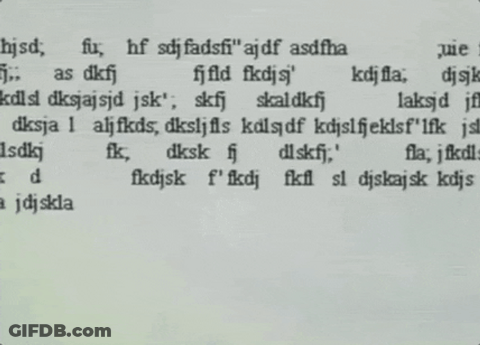 Word Salad Gibberish Typed Text GIF
