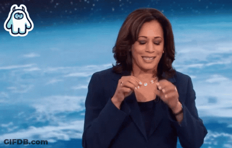 Word Salad Kamala Harris Can't Find Words GIF
