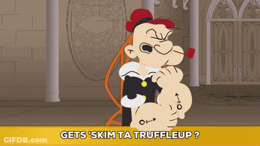 Word Salad Popeye Talking Nonsense GIF
