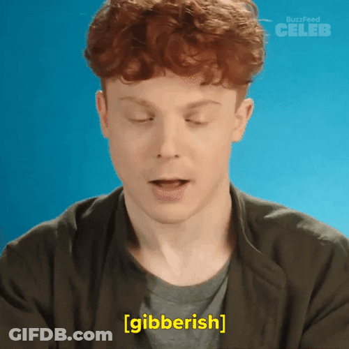 Word Salad Speed Talking Gibberish GIF