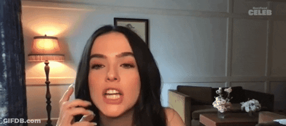 Word Salad Zoey Deutch Talking Fast Gibberish GIF