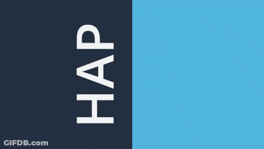 Wordle Birthday Blue Monotone GIF