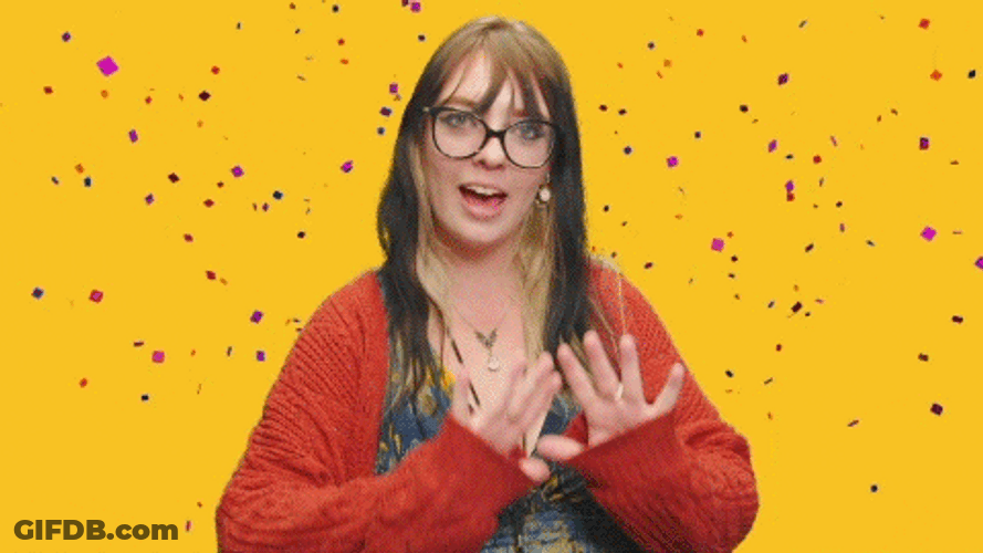 Wordle Birthday Red Cardigan GIF