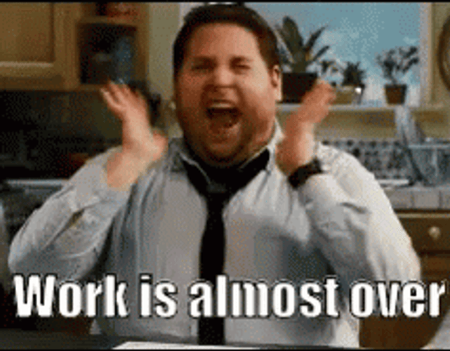Work Almost Over Final Countdown GIF