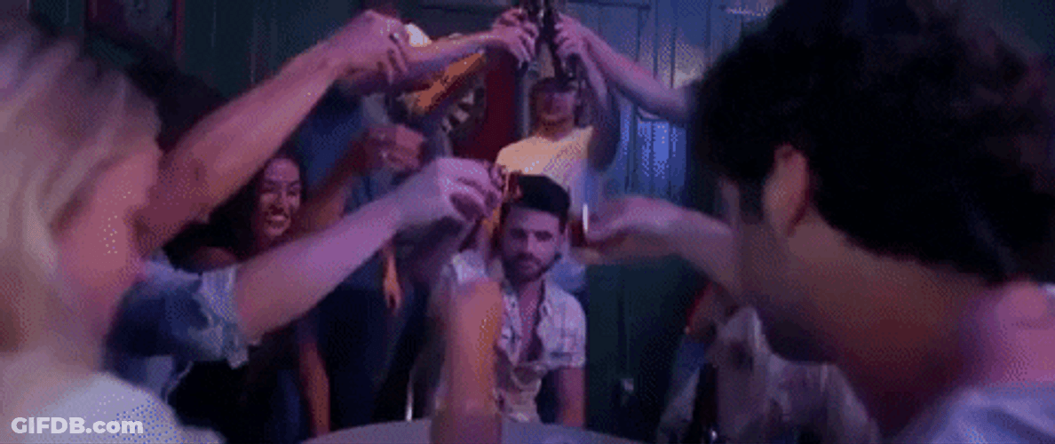 Work Bestie Drinking GIF