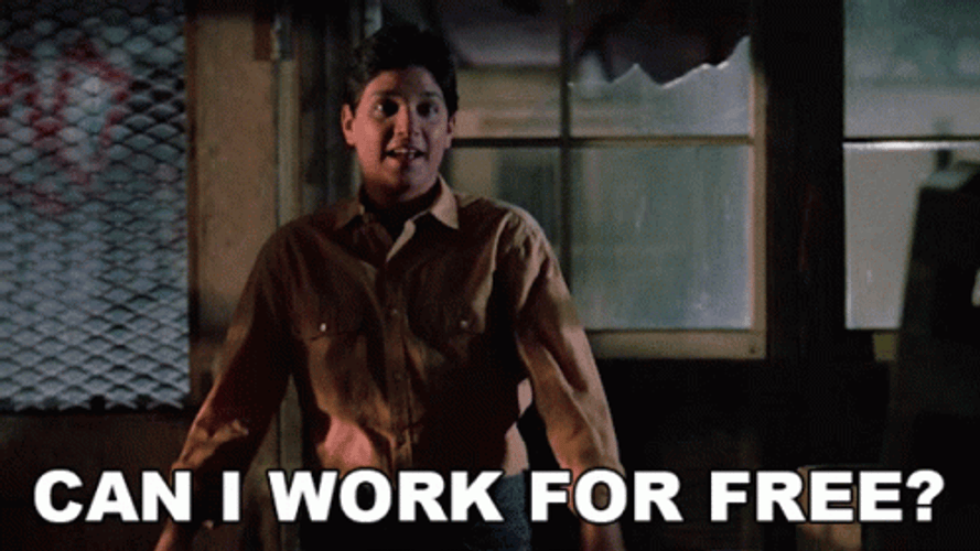 Work For Free Daniel Larusso GIF